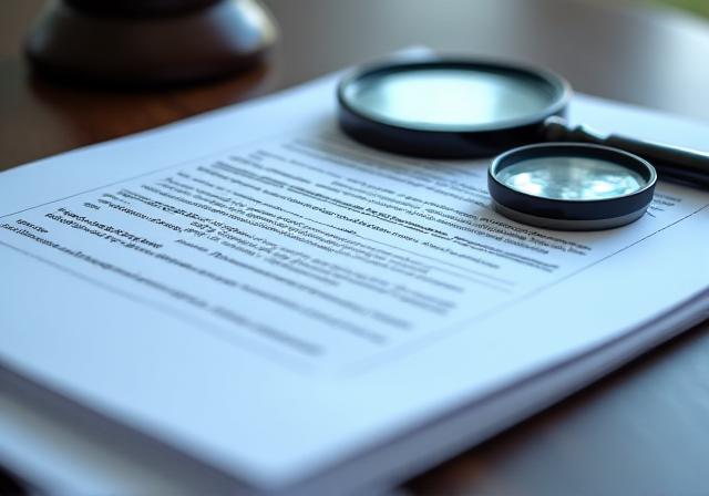 Stacked legal documents highlighting common errors